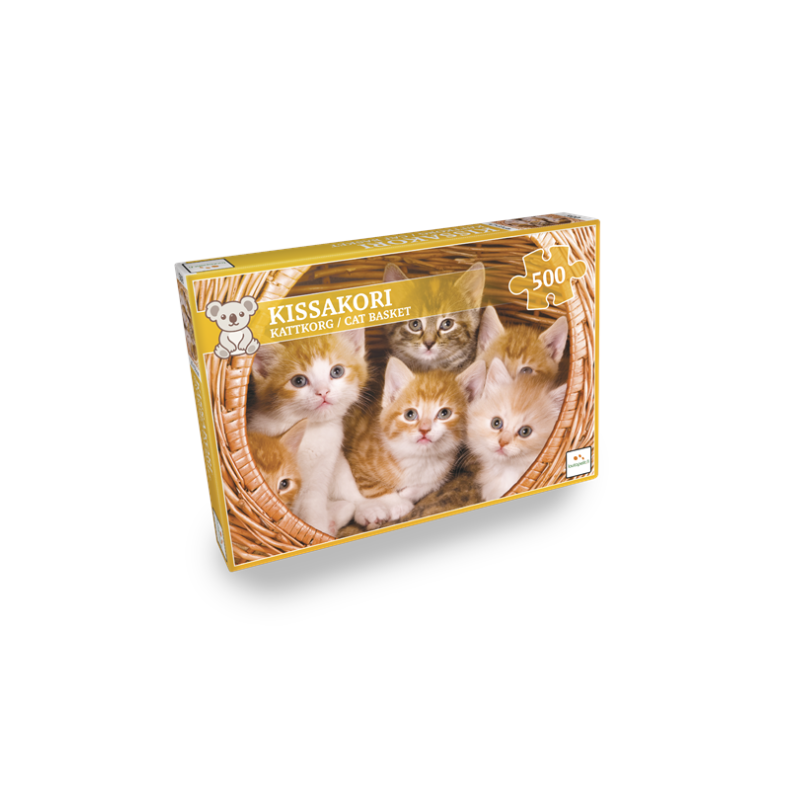 Lautapelit Nordic Quality Puslespil - Cat Basket (500 pieces)