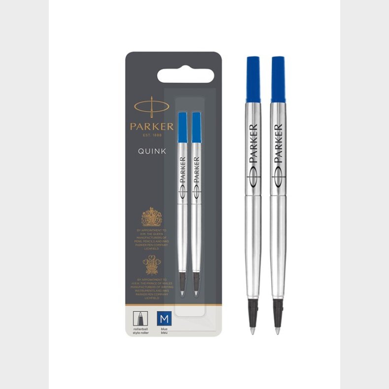 Parker PARKER rollerball refill, medium, bl, 2 stk.