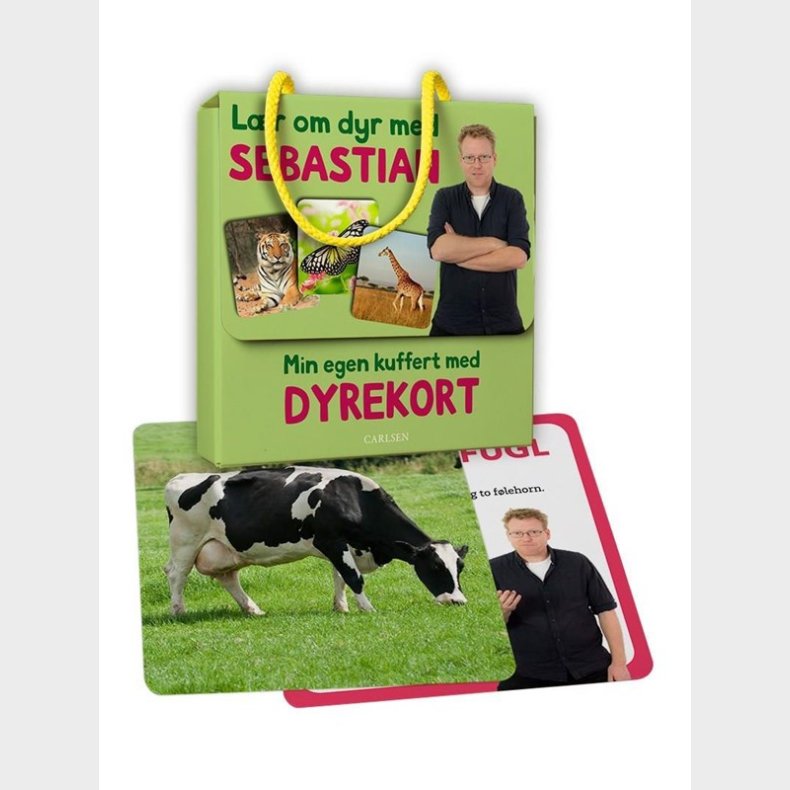 Min egen kuffert med dyrekort - Lr om dyr med Seb - Brnebog - Board books