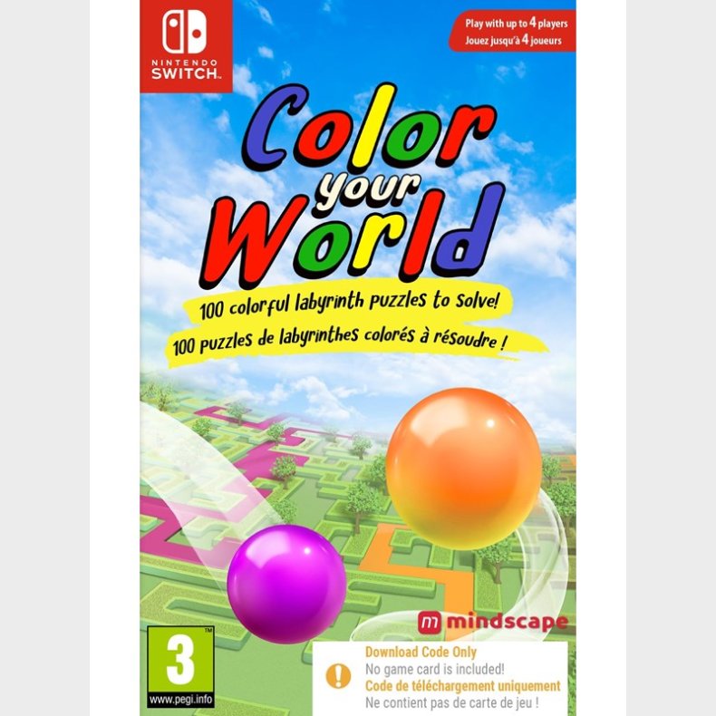 Color Your World (Code in a Box) - Nintendo Switch - Puslespil