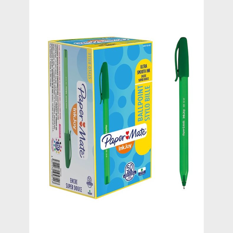 Papermate Paper Mate InkJoy 100ST Ballpoint Pens | Medium spids (1,0 mm) | Grn | 50 styk