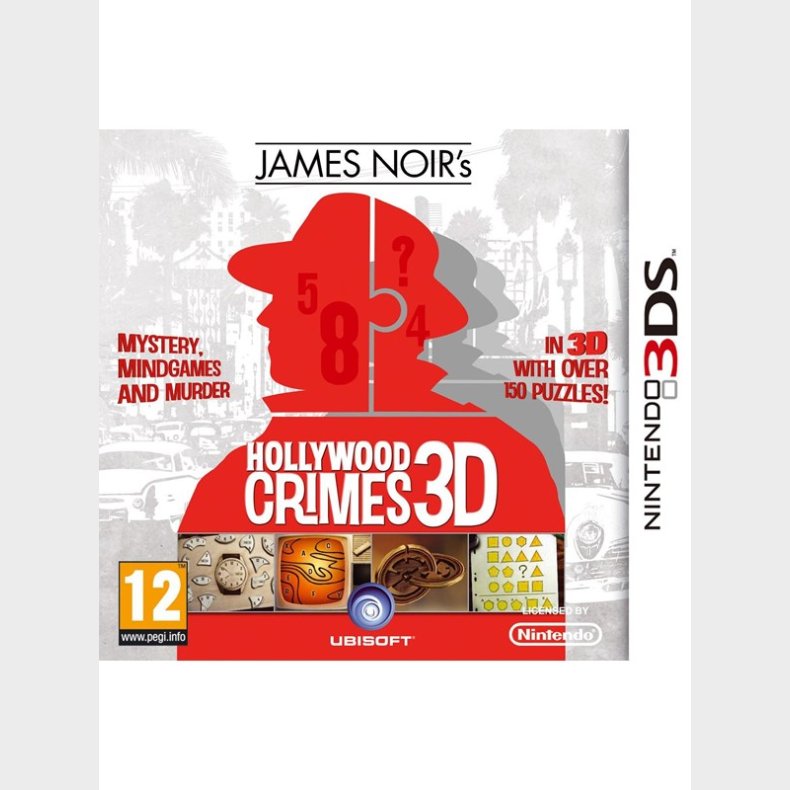 James Noir&apos;s Hollywood Crimes 3D - Nintendo 3DS - Puslespil