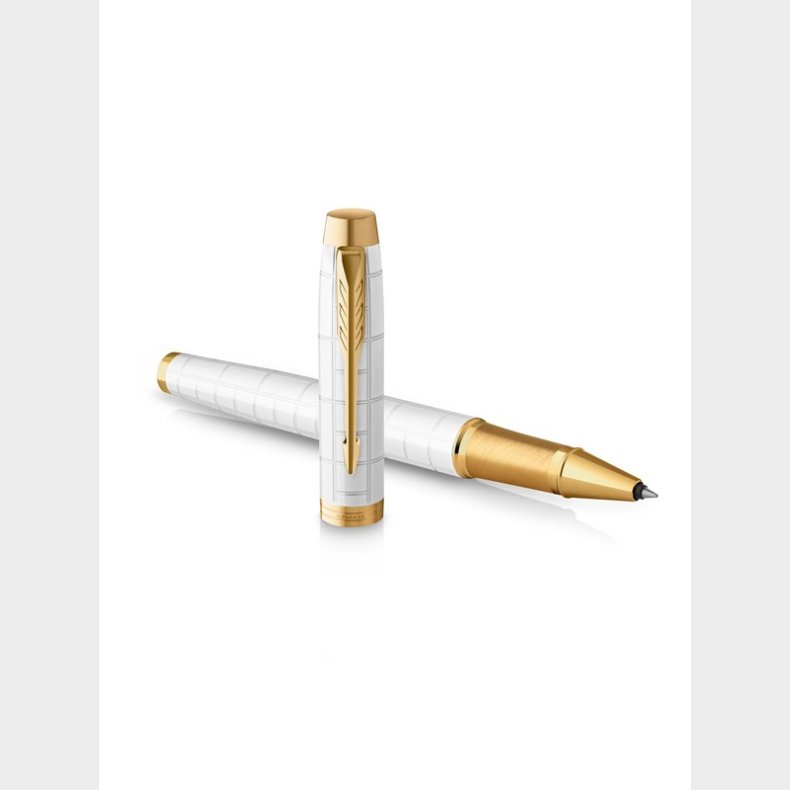 Parker IM Premium perle med detaljer i guld, rullepen