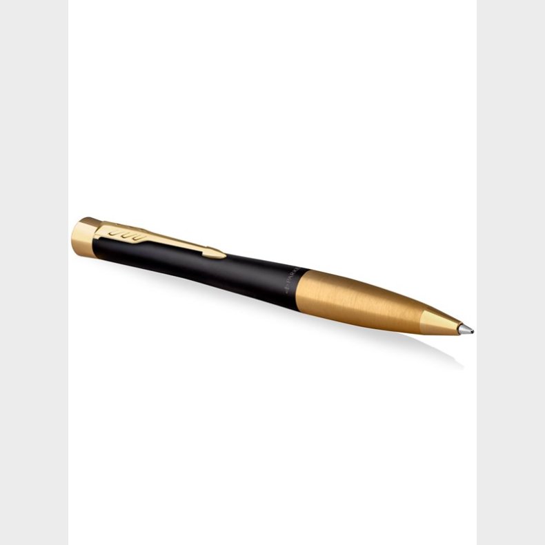 Parker Urban dmpet sort med detaljer i guld, drejekuglepen