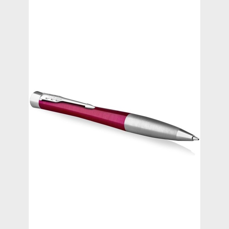 Parker Urban livlig magenta med detaljer i krom, drejekuglepen