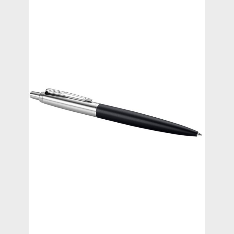 Parker Jotter XL-kuglepen | Richmond-matsort | detaljer i krom | medium spids | bl blk | gaveske