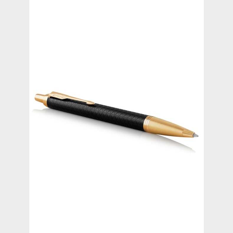 Parker IM-kuglepen | premium-sort | medium spids med bl blk | gaveske