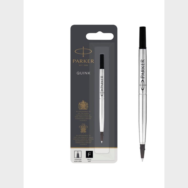 Parker PARKER rollerball refill, fin, sort