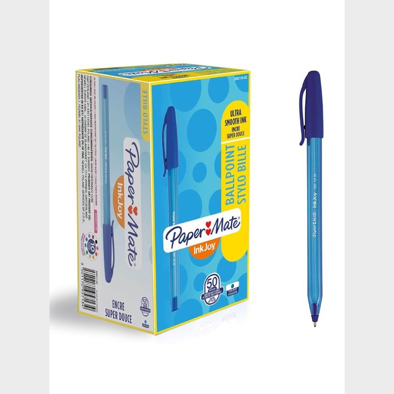 Papermate Paper Mate InkJoy 100ST Ballpoint Pens | Medium spids (1,0 mm) | Bl | 50 styk