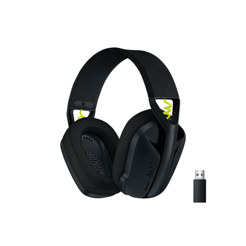 Logitech G435 LIGHTSPEED Wireless Gaming Headset - Black