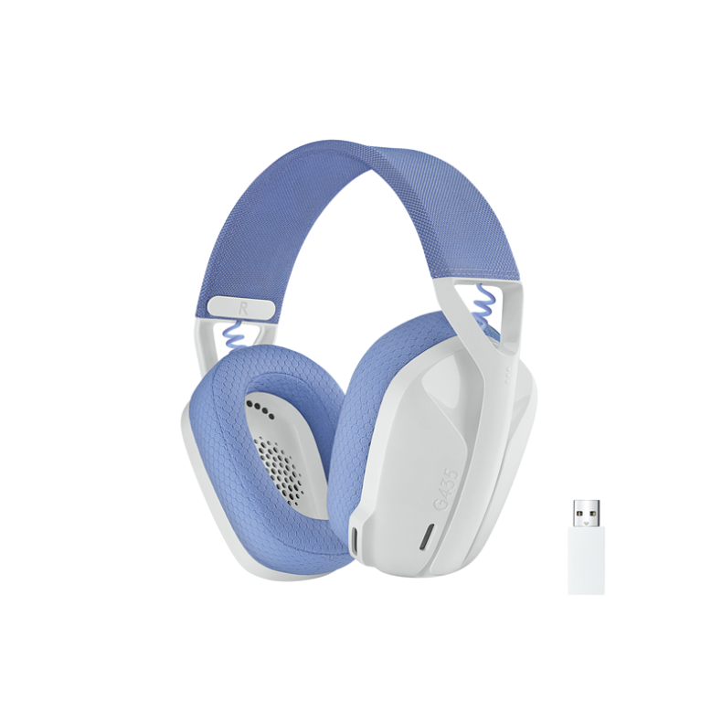 Logitech G435 LIGHTSPEED Wireless Gaming Headset - White