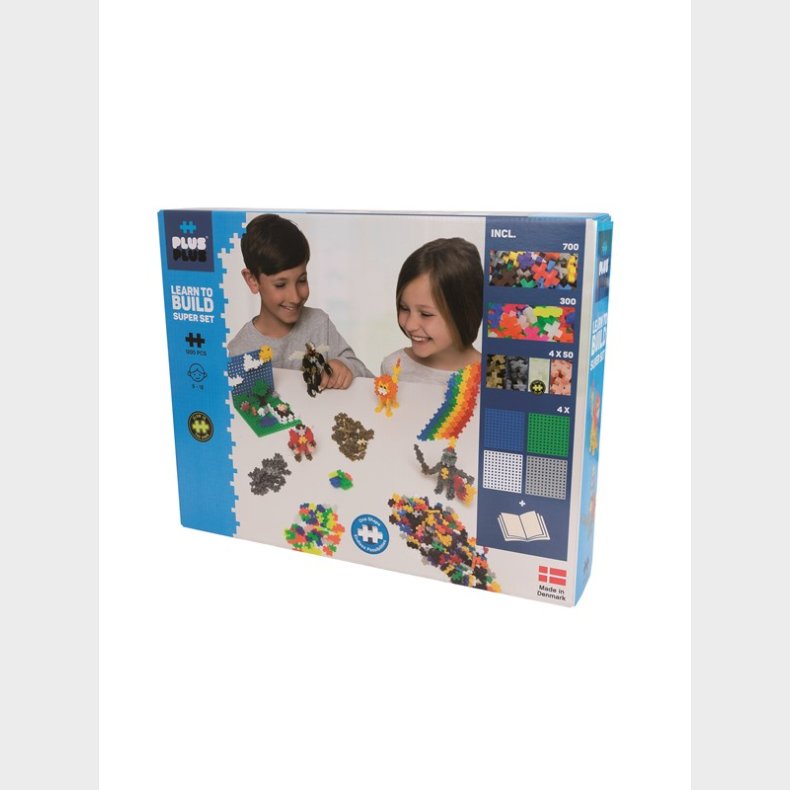 Plus-Plus Basic Learn to build Super set / 1200 pcs