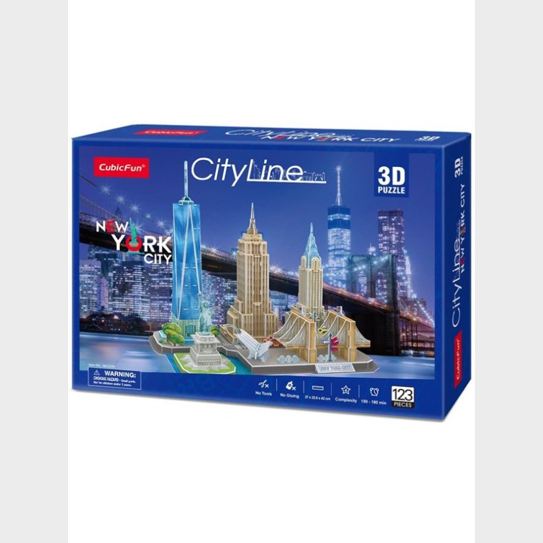 Cubic Fun City Line New York City 3D 123 pcs 3D Puslespil