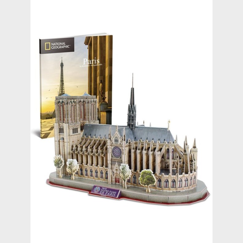 Cubic Fun Notre Dame de Paris 3D 128 pcs 3D Puslespil