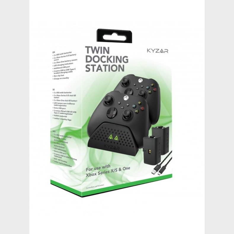 Kyzar Twin Docking Station for Xbox Series X/S - Accessories for game console - Microsoft Xbox One