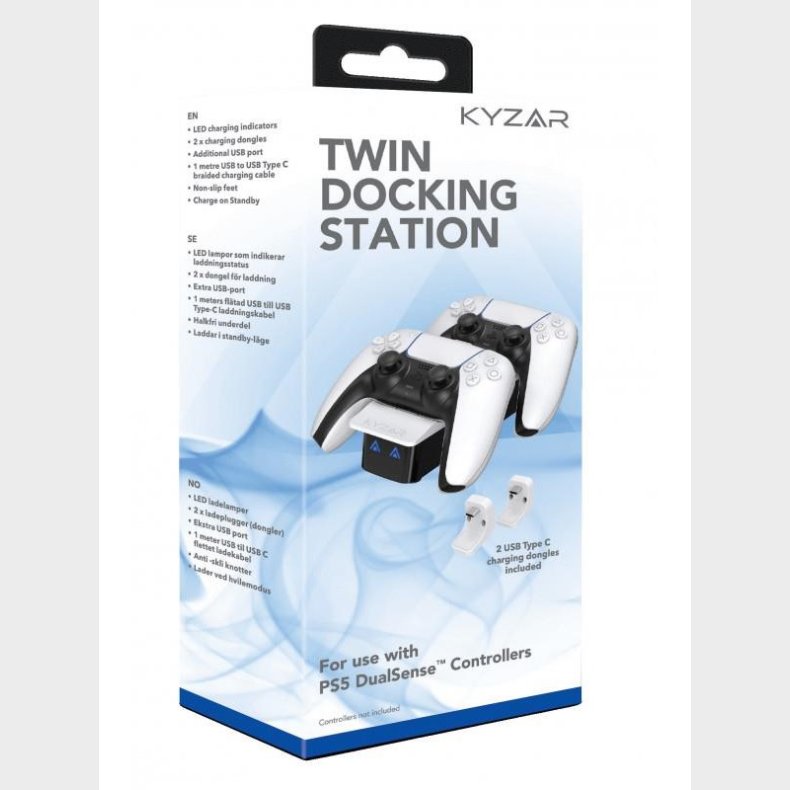 Kyzar Twin Docking Station for PS5 - Accessories for game console - Sony PlayStation 5