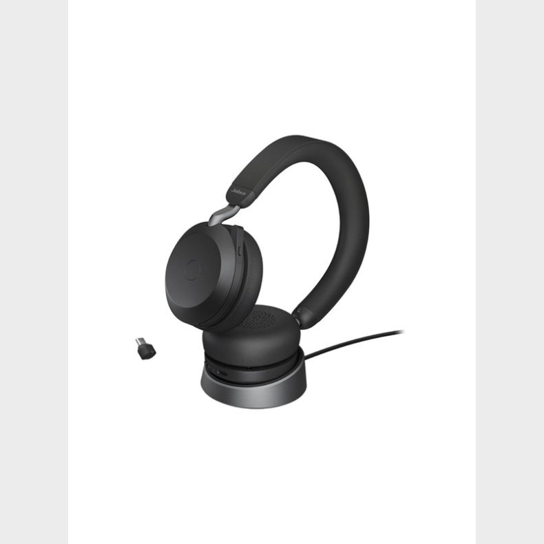 Jabra Evolve2 75 Link380c UC Stereo Stand Black