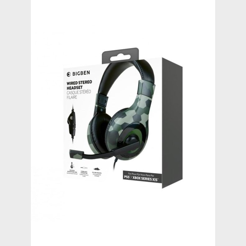 BigBen Interactive Stereo Gaming Headset V1 - Green Camo