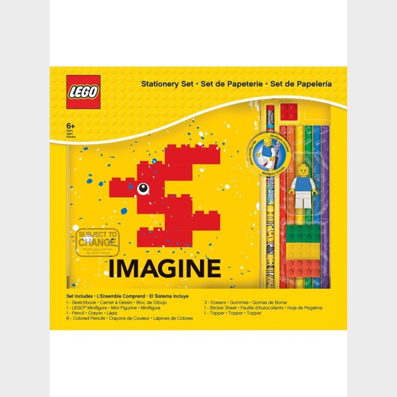 Euromic LEGO Classic Sketchbook Set "IMAGINE" with mini figurine packed in colour box