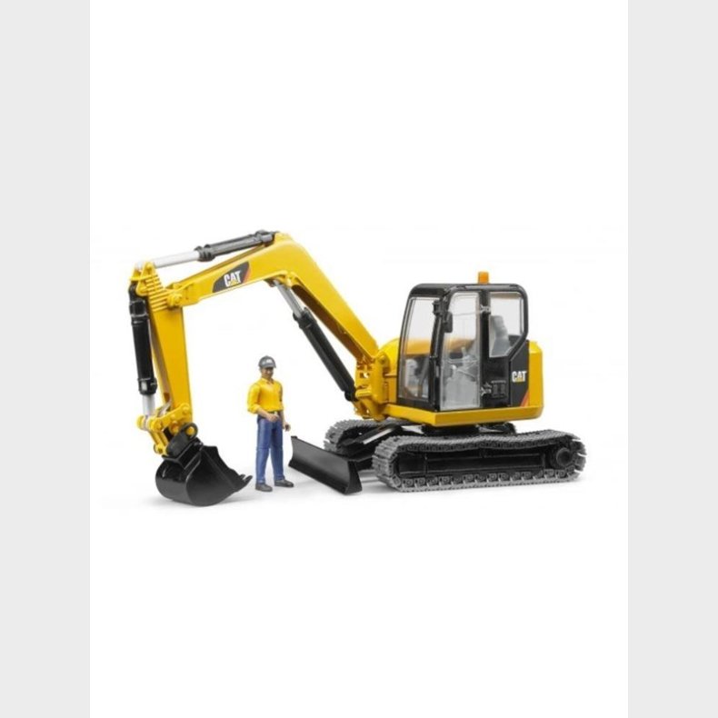 Bruder Cat&reg; Mini Excavator with worker