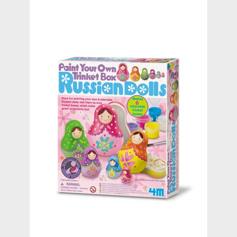 4M Paint your own trinket box (Russian dolls)