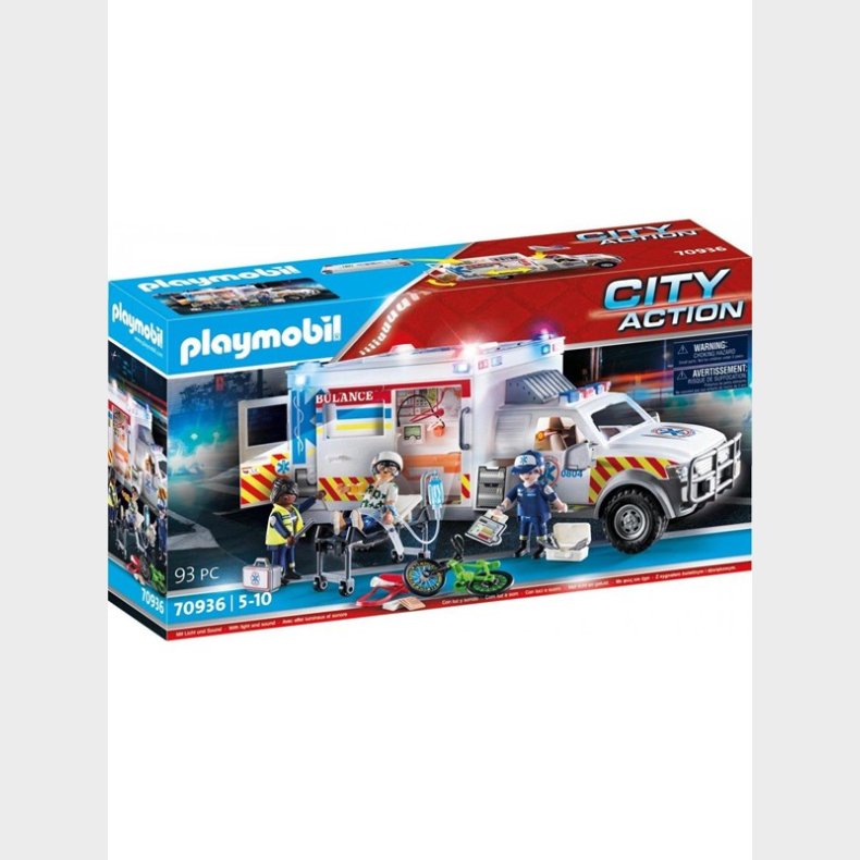 Playmobil City Action - Redningskretj: Amerikansk ambulance