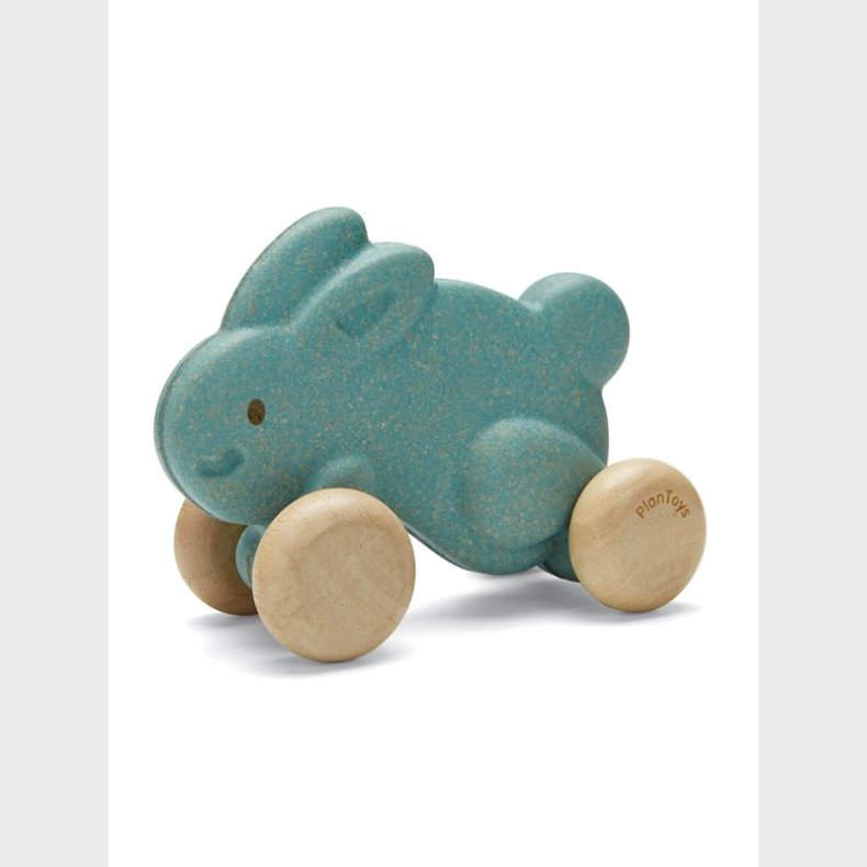 PLANTOYS Push along bunny - light blue