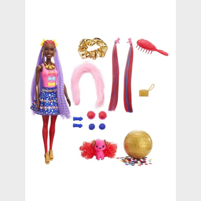 Barbie Color Reveal Glitter Doll - Glittery Blue