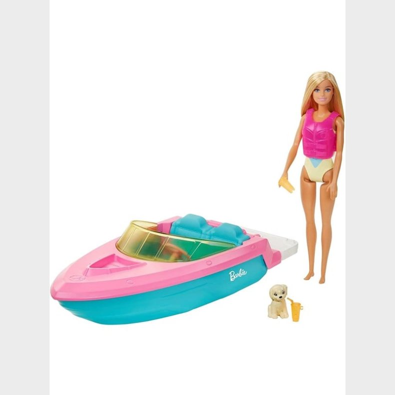 Barbie Doll &amp; Boat Playset