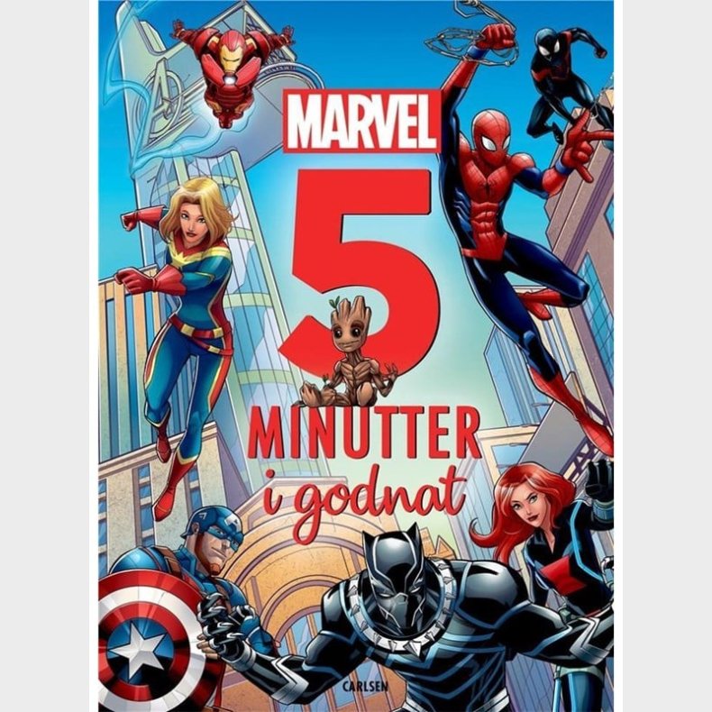 Fem minutter i godnat - Marvel - Brnebog - hardcover