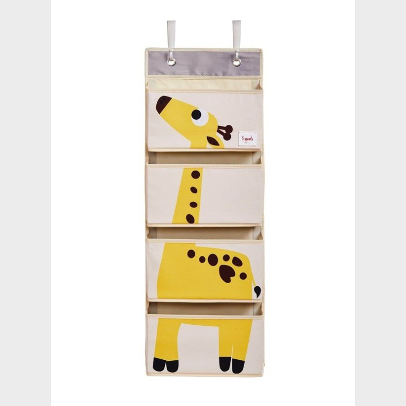 3 Sprouts Hanging Wall Organizer - Yellow Giraffe