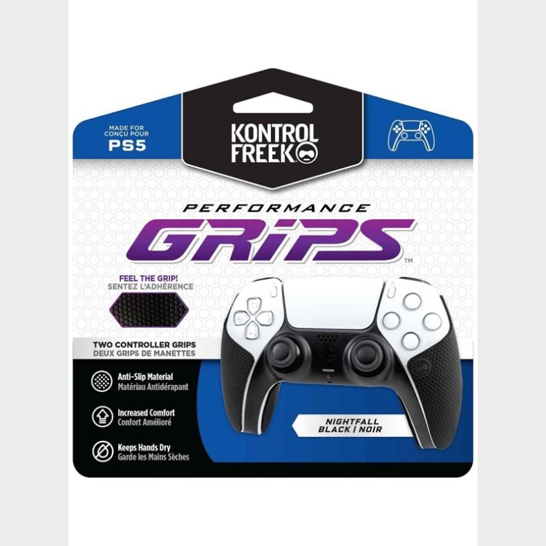 KontrolFreek Performance Grips (Black) - PS5 - Accessories for game console - Sony PlayStation 5