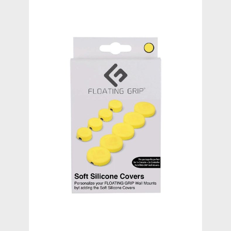 Floating Grip Soft Silicon Covers for wall mounts - Yellow