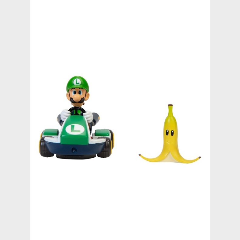 Jakks Super Mario 2.5 Inch Spin Out Mario Kart Luigi