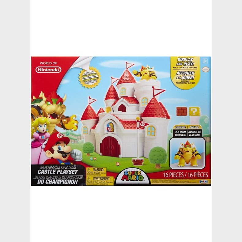 Jakks Super Mario 2.5 Inch Deluxe Mushroom Kingdom Playset