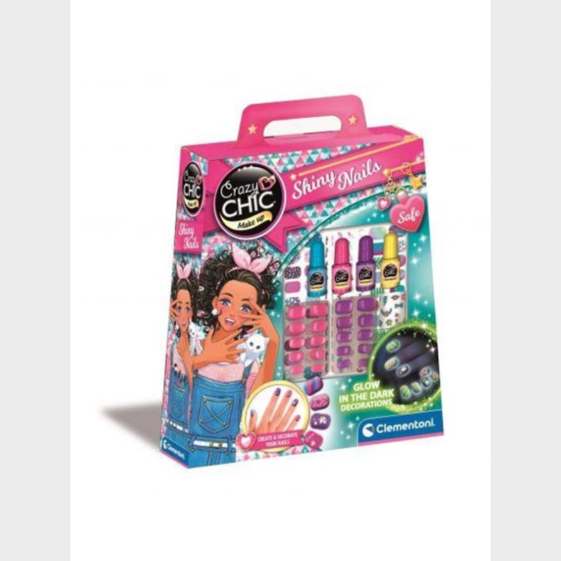 Clementoni Crazy Chic Nails Glow in the dark