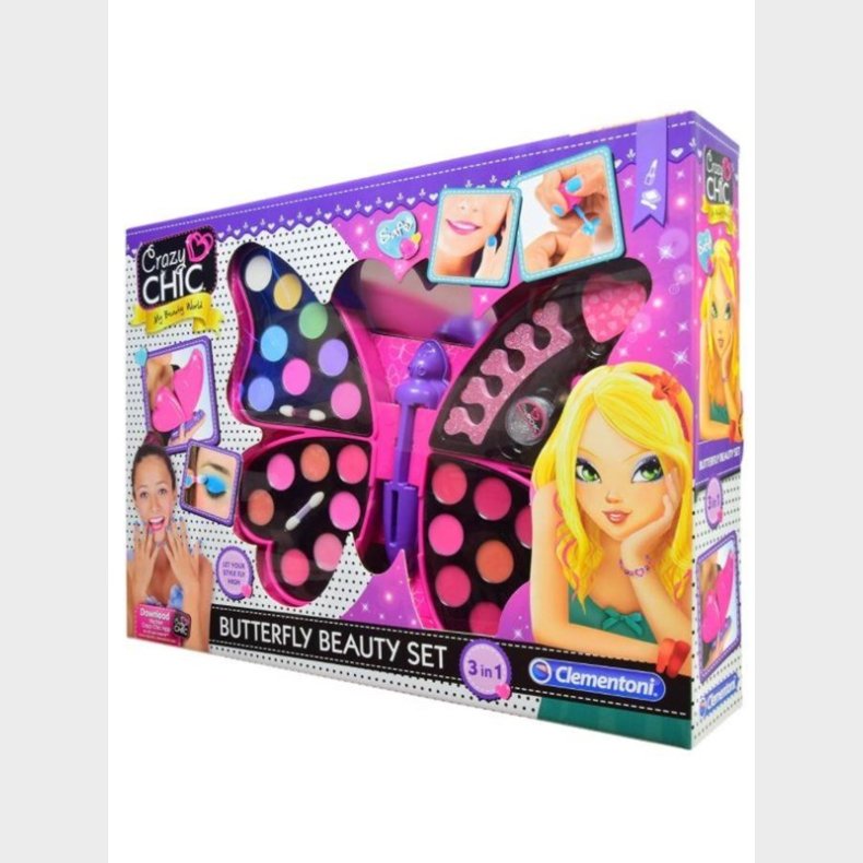 Clementoni Crazy Chic Butterfly Beauty Set 4 in 1