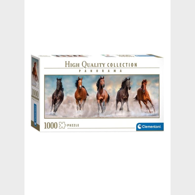 Clementoni 1000 pcs. High Quality Collection Panorama Horses