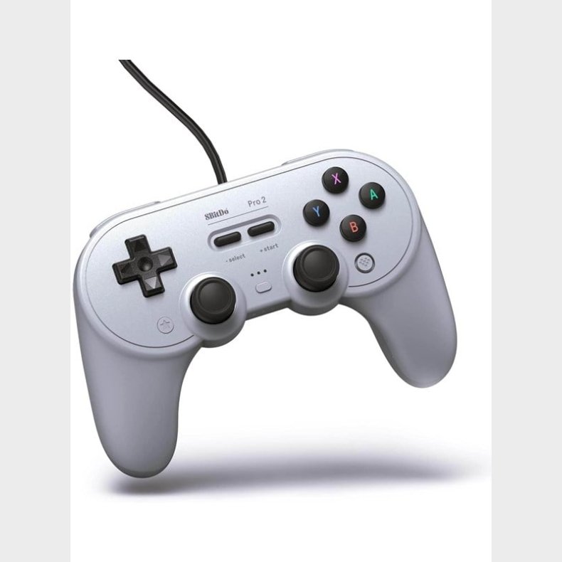 8BitDo Pro2 Wired Gamepad for Switch and Windows - Grey - Controller - Nintendo Switch