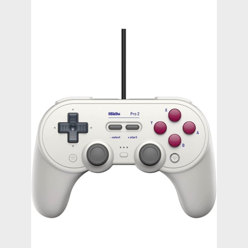 8BitDo Pro 2 Wired Controller for Switch and Windows - G Glassic Edition - Grey - Controller - Nintendo Switch