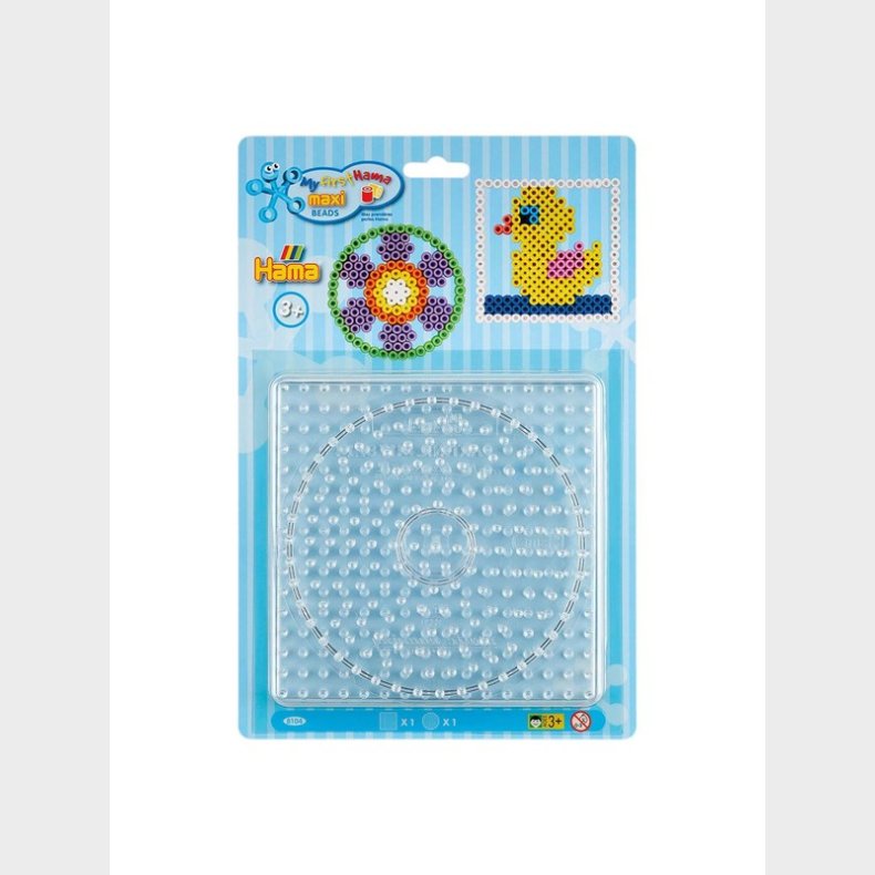 Hama Iron on Bead Perleplades Maxi - Circle and Square