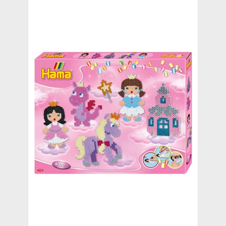 Hama Iron on Bead Set - Fantasy Fun 4000stk.