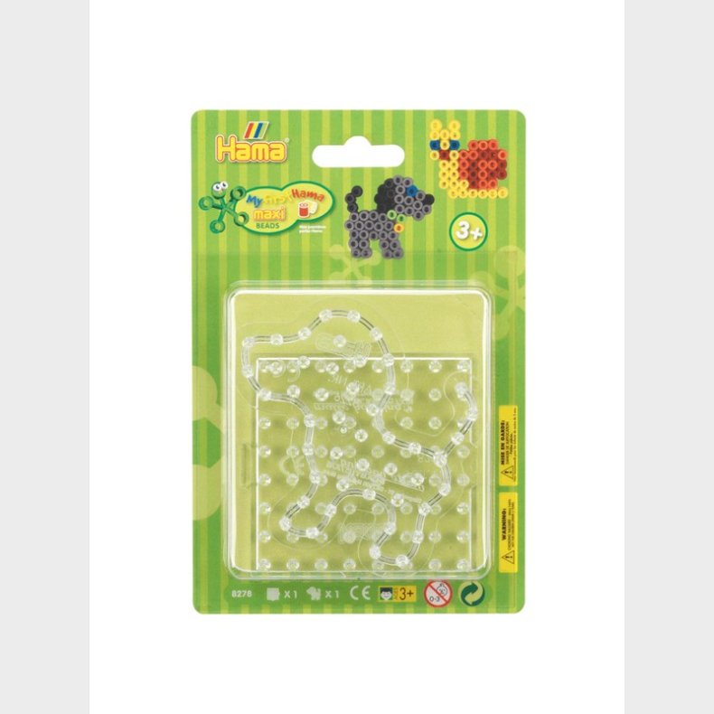 Hama Maxi IronIg Perleplade Set - Square &amp; Dog