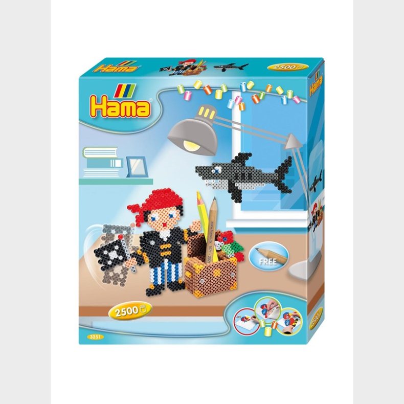 Hama Iron on Bead Set - Pirates 2500 stk.