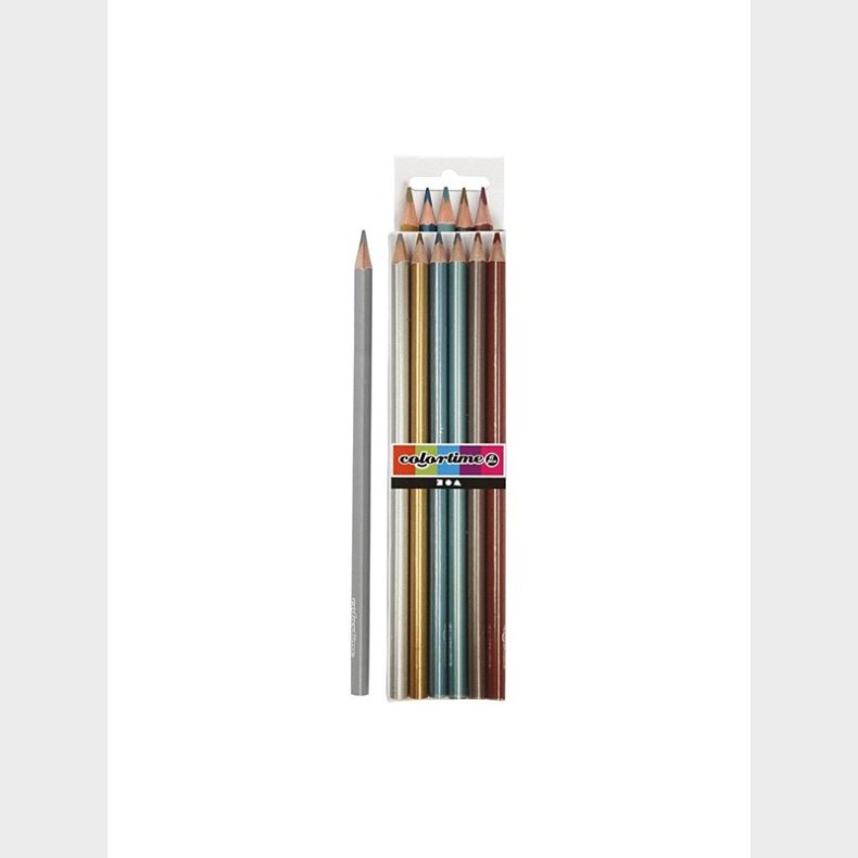 Creativ Company Triangular colored pencils - Metallic 6pcs.