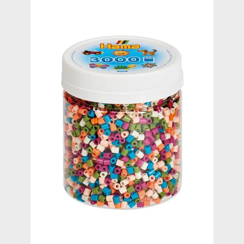 Hama Iron on Perler I Jar - Color mix (58) 3000 stk