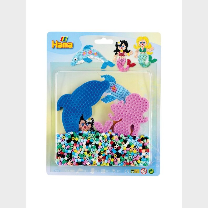 Hama Iron on Bead Set - Mermaids with DolphI 1100stk