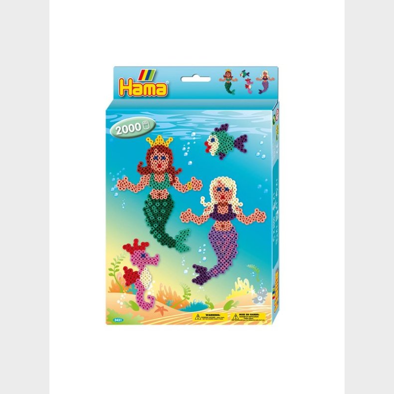 Hama Perler set - Mermaid 2000stk.