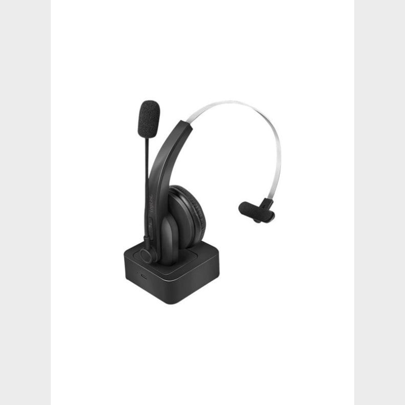 LogiLink Bluetooth mono headset with charging stand microphone