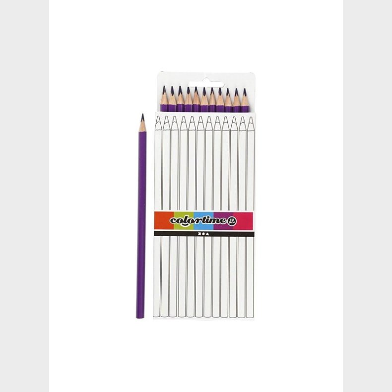 Creativ Company Colortime colouring pencils - Purple 12pcs.